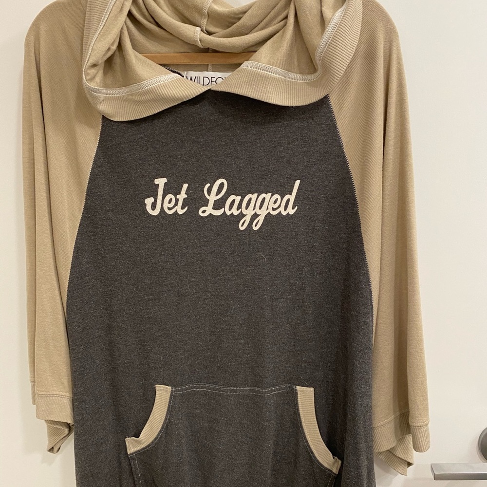 Wildfox Jet Legged hooded pullover.